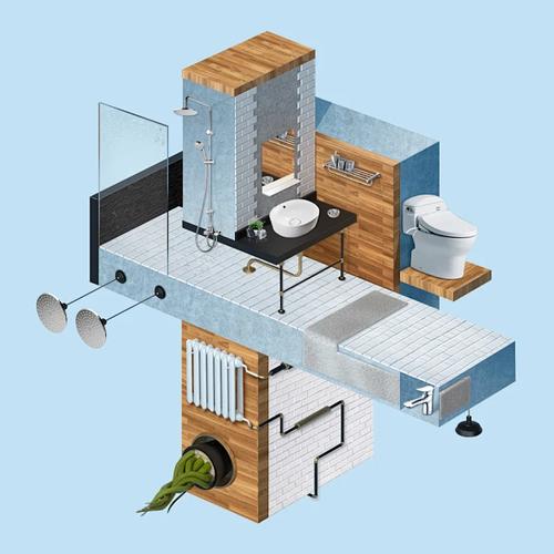 配套toto产品搭建模型图